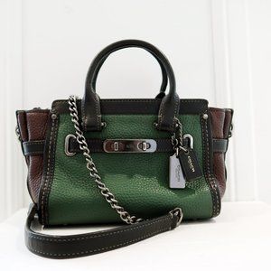 COACH Swagger  Chain Leather Crossbody Bag
